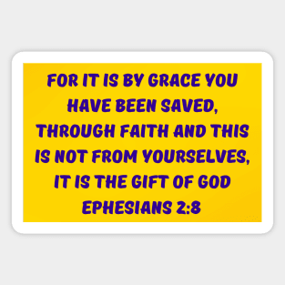 Bible Verse Ephesians 2:8 Magnet